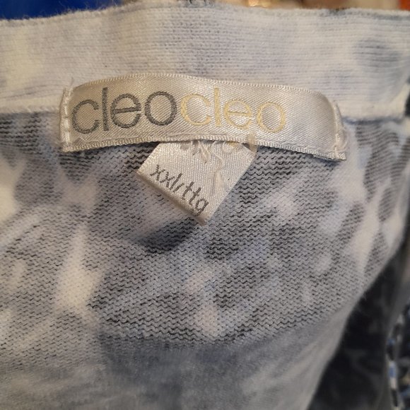 Blue Leopard Print Cardigan - Picture 4 of 5